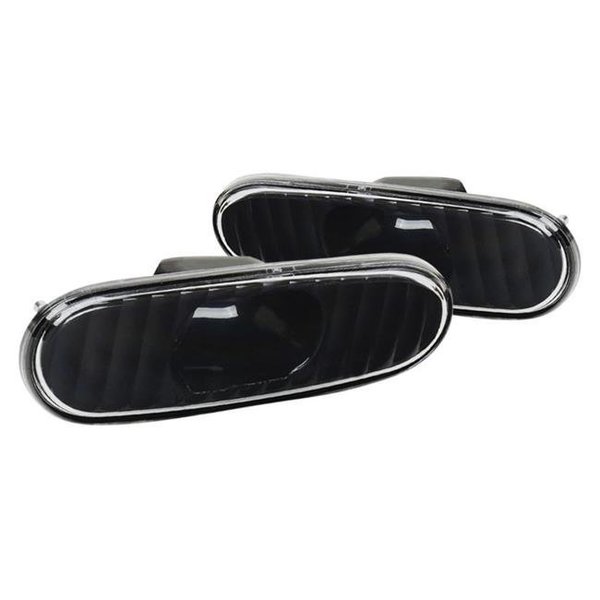 Spec D Tuning Spec D Tuning LSM-CEL00JM-RS Black Crystal Side Marker Lights for 2000-2005 Toyota Celica LSM-CEL00JM-RS